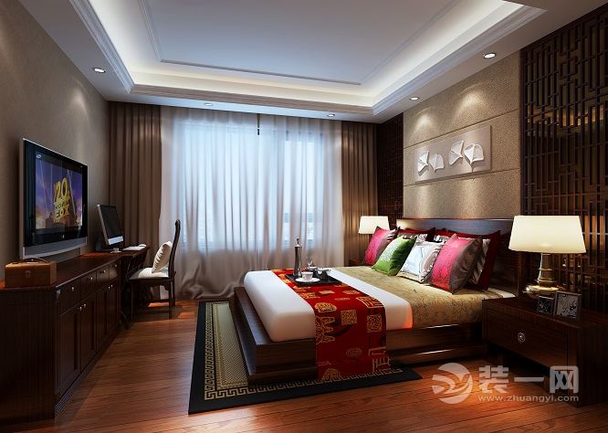 上海兰园别墅186平米现代风格卧室