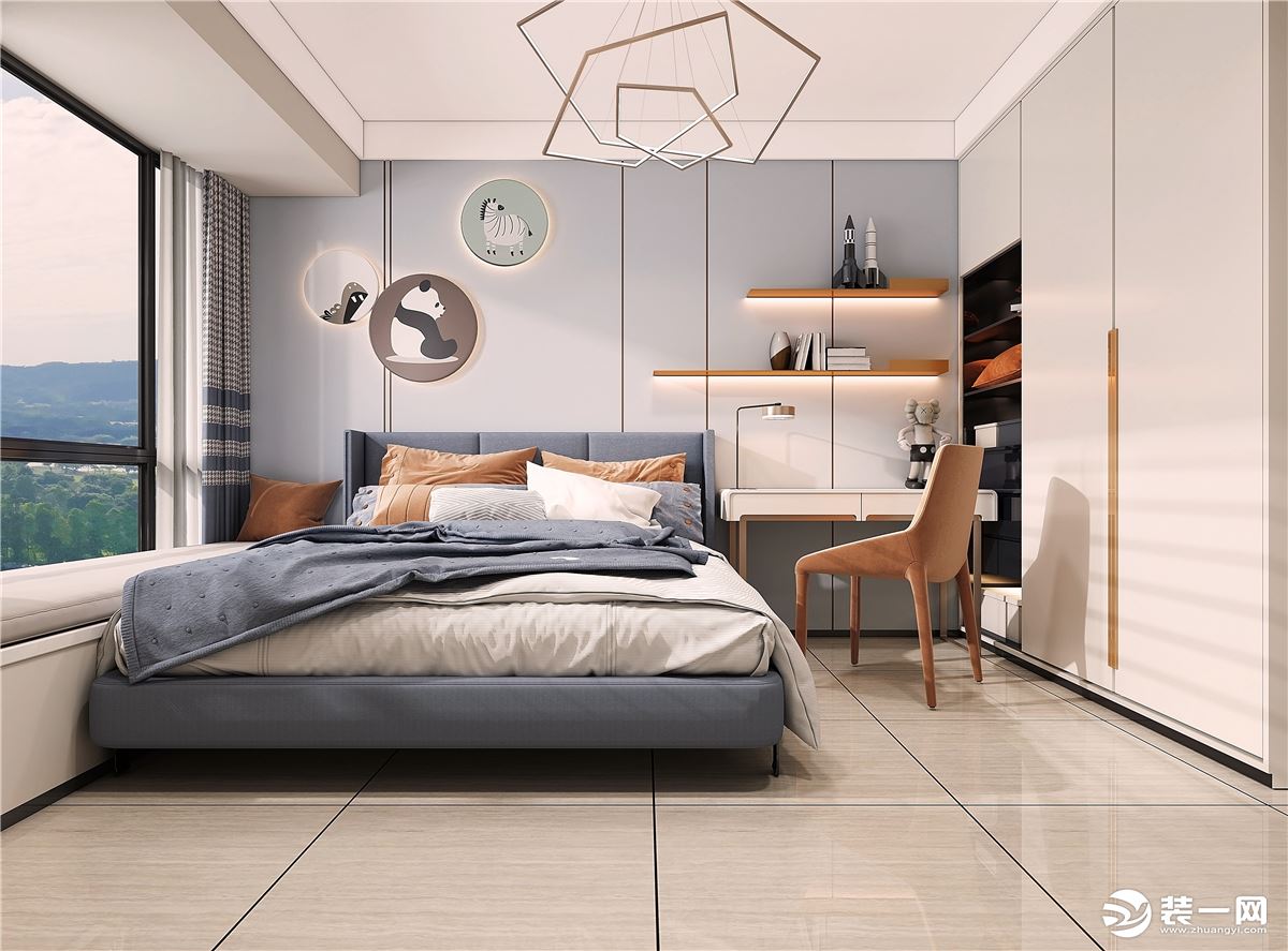 家和时代-现代轻奢风格-卧室装修效果图