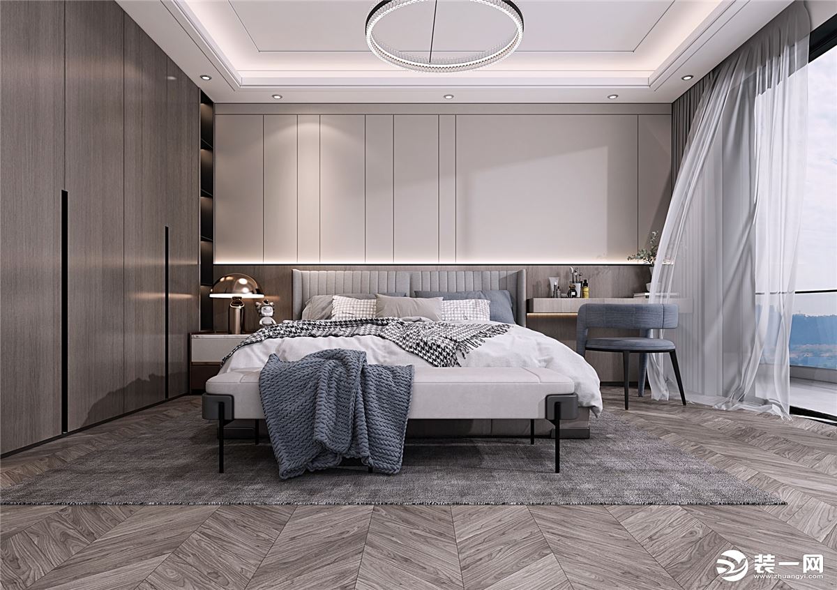 新世纪豪园-现代轻奢风格-卧室装修效果图