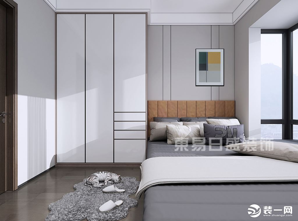 时代天境-新中式风格-卧室装修效果图