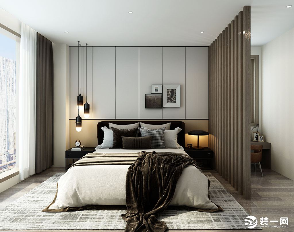 自建房-现代极简风格-卧室装修效果图