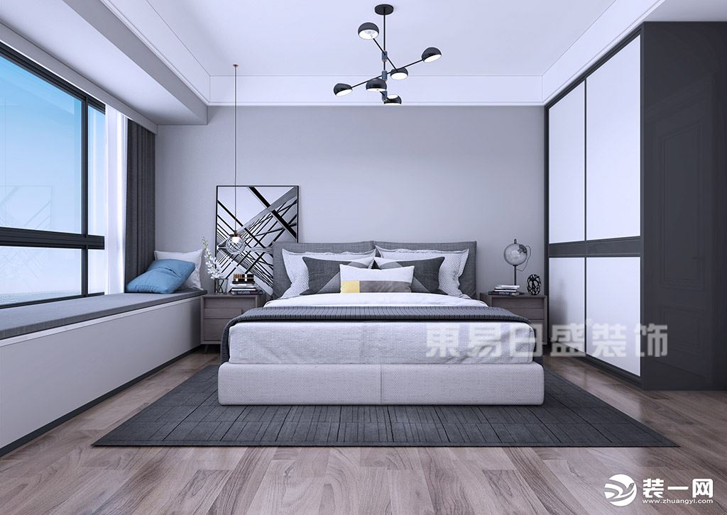 东江豪门-现代风格-卧室装修效果图