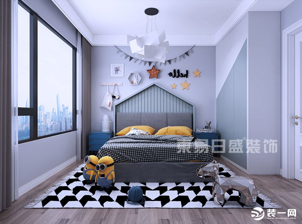 东江豪门-现代风格-卧室装修效果图
