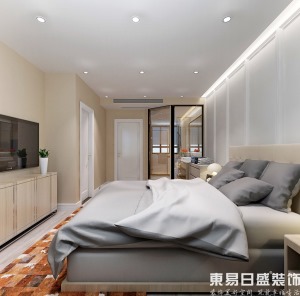 东江豪门150平四房二厅现代简约卧室装修效果图