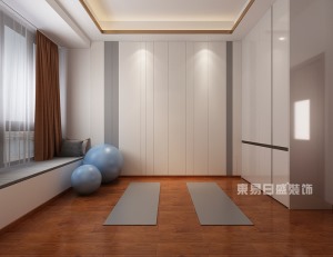东城皇马郦宫新中式健身房装修效果图