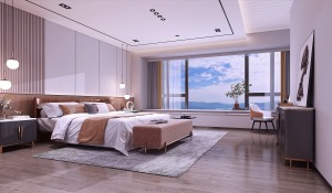天骄御峰-现代轻奢风格-卧室装修效果图