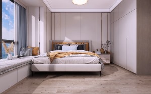 鼎峰尚境-现代轻奢风格-卧室装修效果图