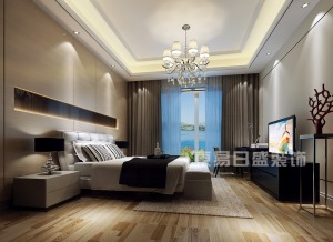 保利生态城-新中式风格-卧室装修效果图