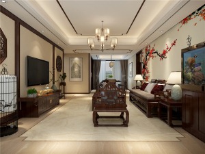 中式风格三居室装修设计