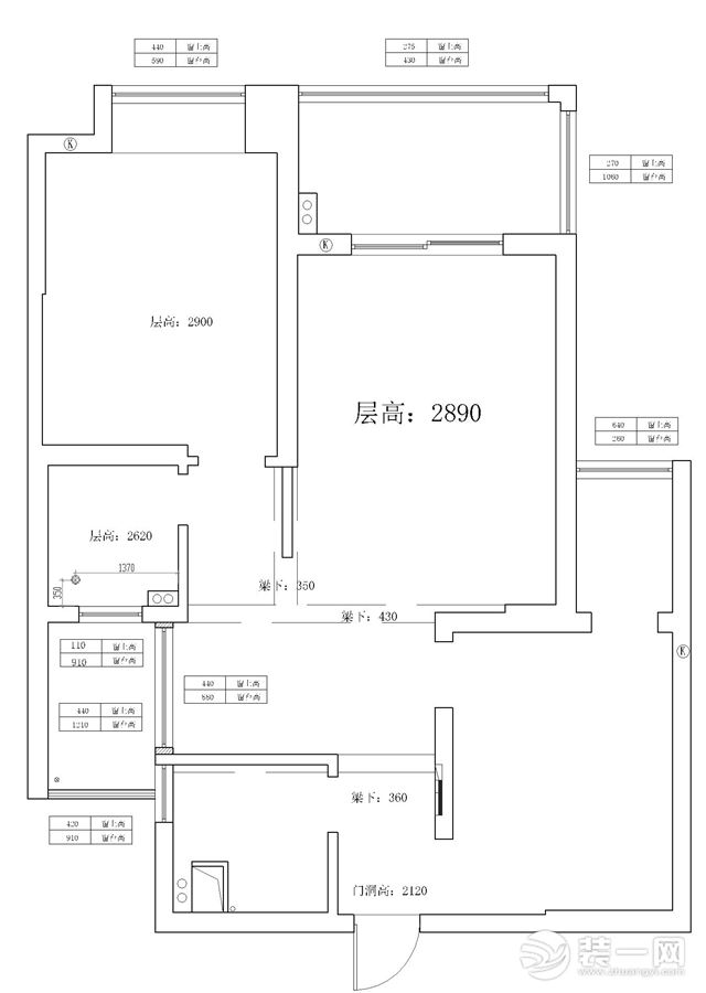 原始户型结构图