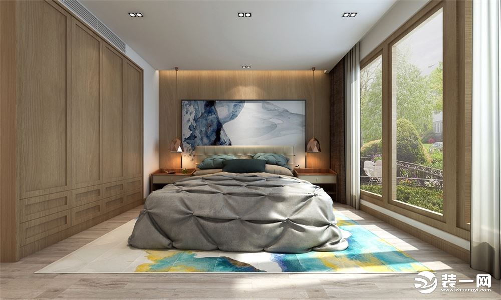 新中式风格卧室效果图