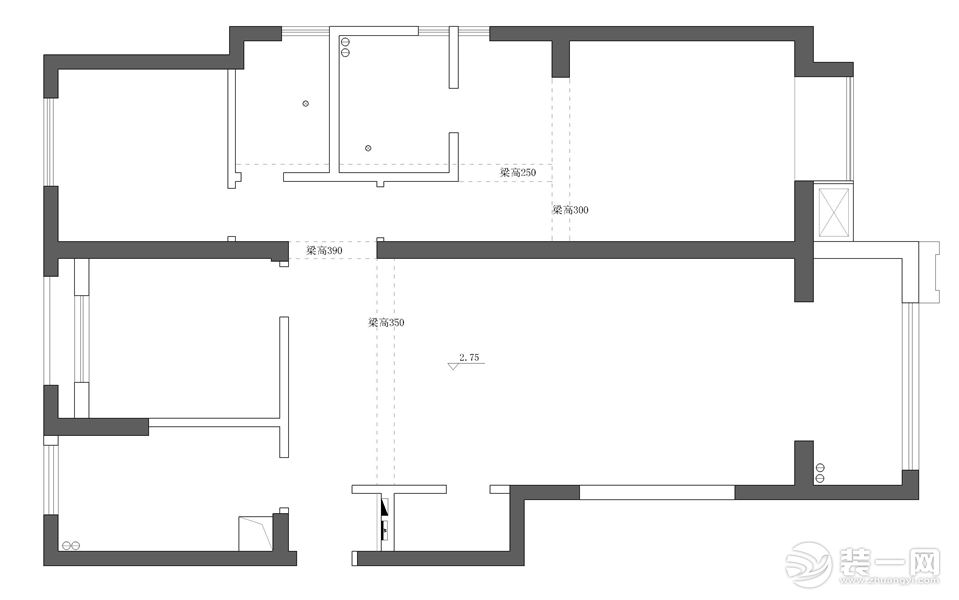 原始户型结构图