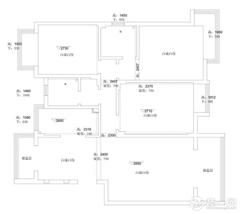 原始户型结构图