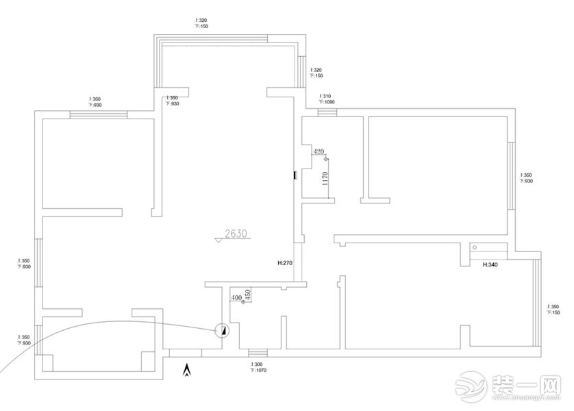 原始戶型結(jié)構(gòu)圖