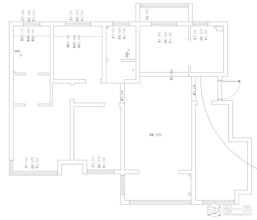 原始戶型結(jié)構(gòu)圖