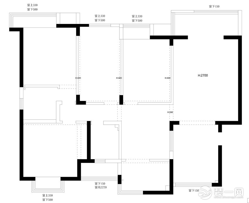 原始戶型結(jié)構(gòu)圖