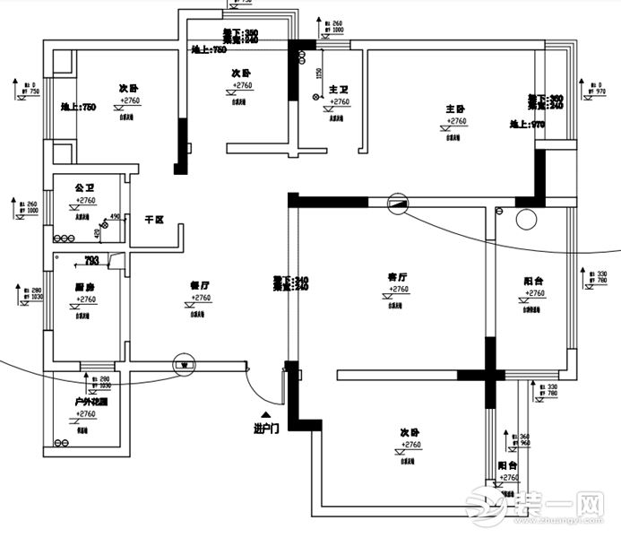 原始戶型結(jié)構(gòu)圖