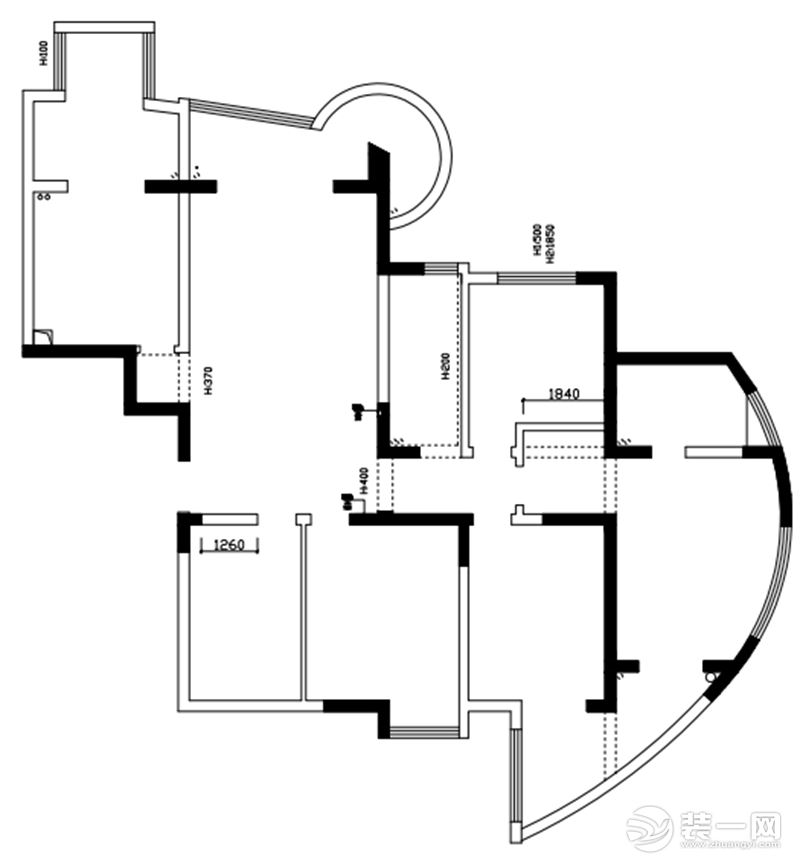 原始戶型結(jié)構(gòu)圖