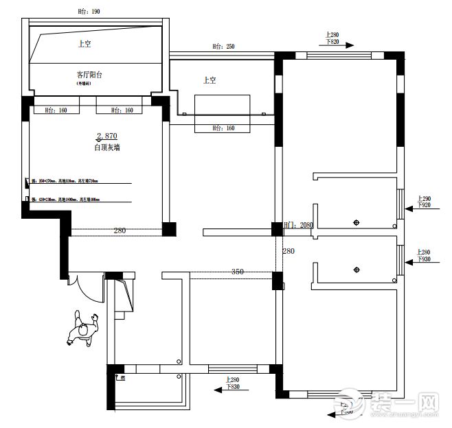 原始戶型結(jié)構(gòu)圖