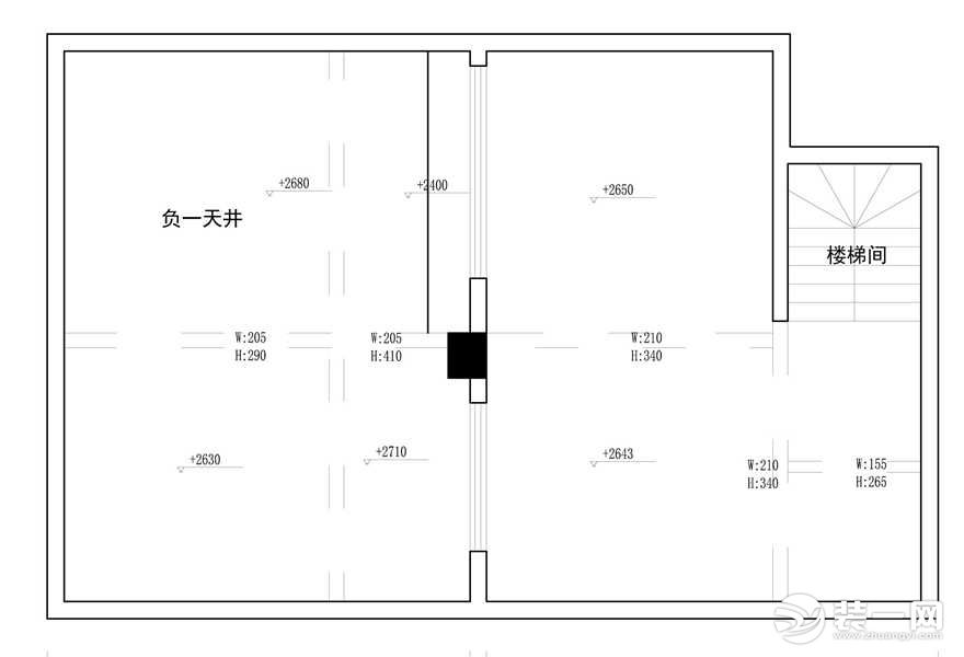 地下室原始户型结构图