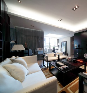 恒泰明珠 159平 四居室 造价18万 混搭东南亚客餐厅3