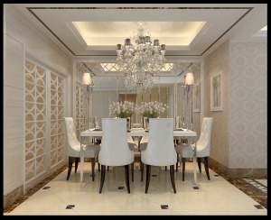 三润城花园 118平 三居室 造价12万  简欧风格餐厅
