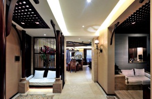 融科紫檀 156平 四居室 造价18万 东南亚风格