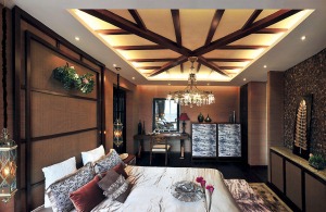 融科紫檀 156平 四居室 造價18萬 東南亞風格臥室