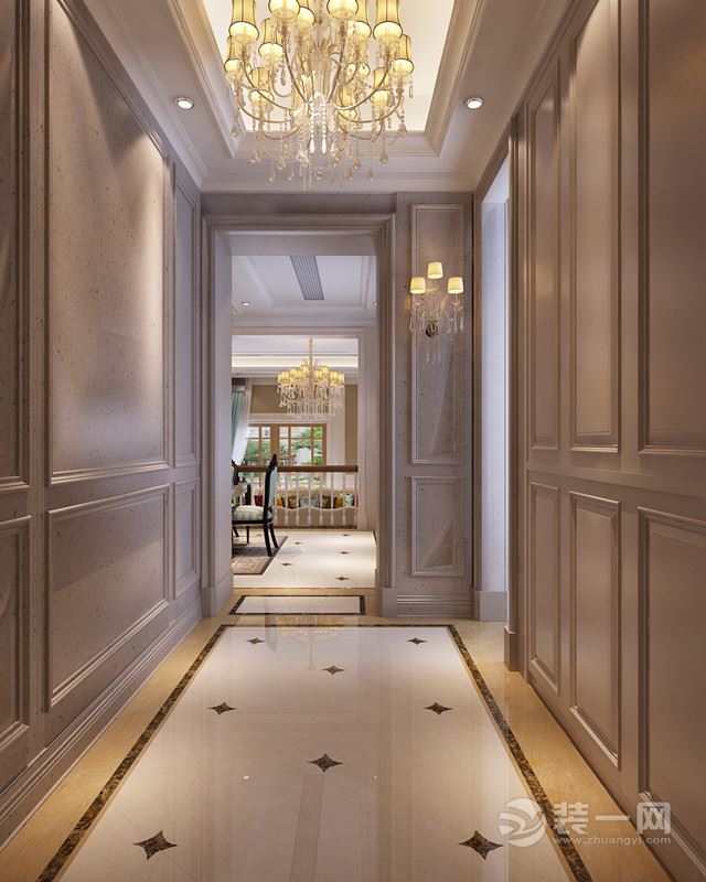 乔治庄园 280㎡法式风格走廊装修效果图