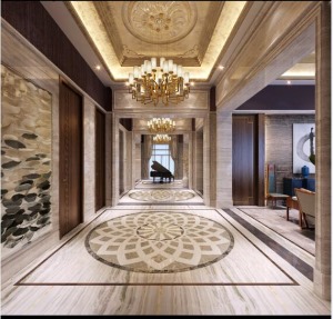 三层私人别墅混搭风格走廊装修效果图
