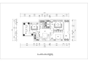 乔治庄园 280㎡法式风格二楼平面布局图