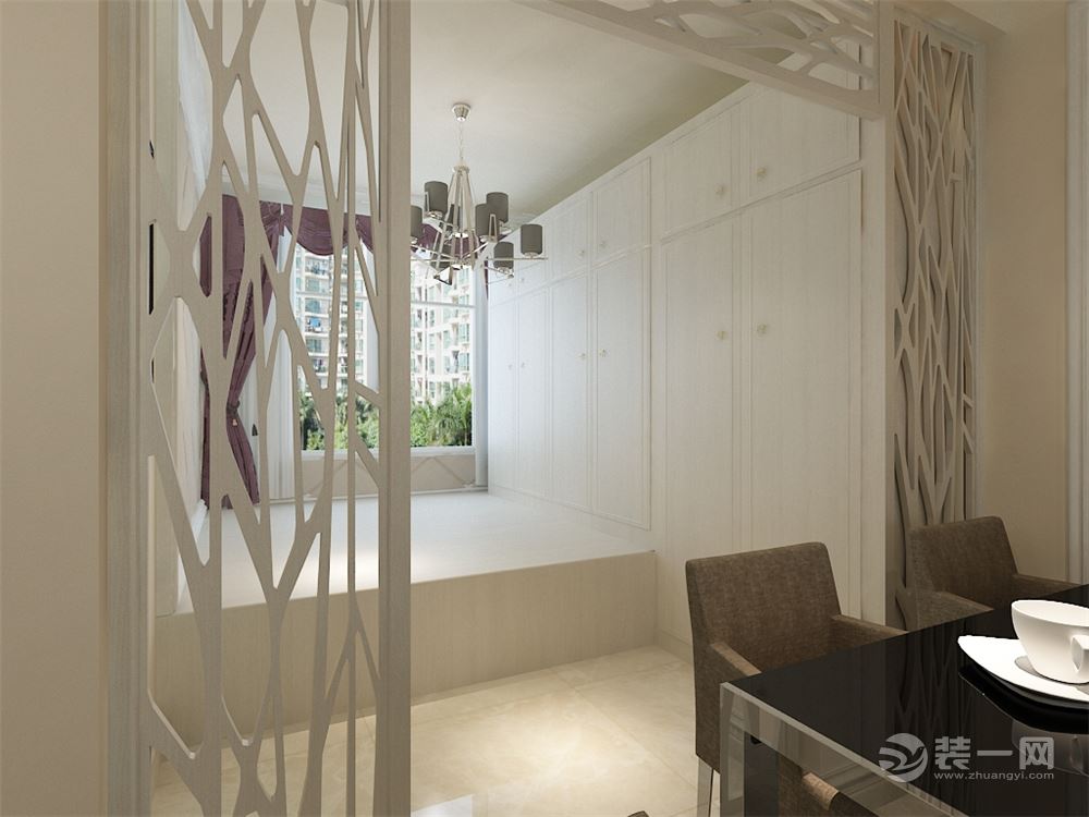 十里锦城90平二居室现代风格装修效果图榻榻米