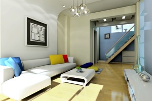 洲际新天122平三居室现代风格装修效果图