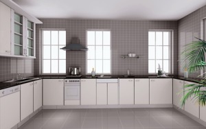 184平大户型现代风格厨房装修效果图