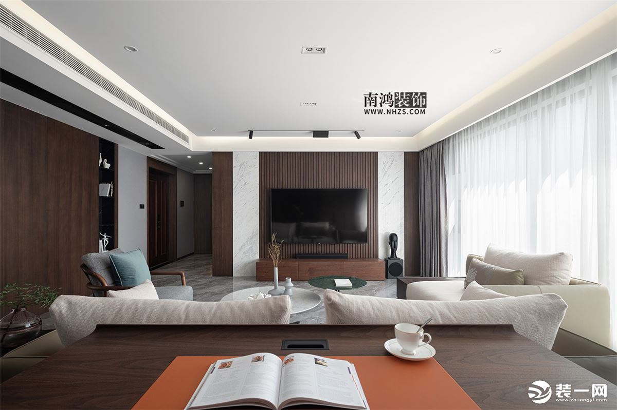姚江湾183方现代简约风格客厅设计