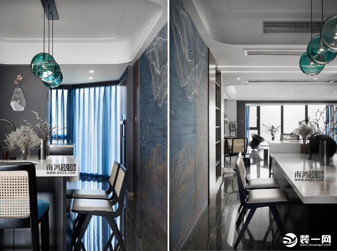 观澜时代190方新中式风格餐厅设计