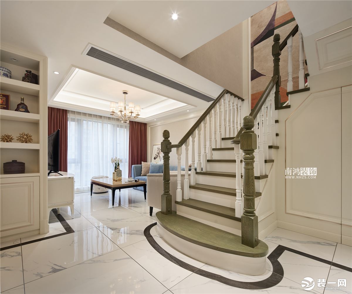 名门世家139方现代轻奢美式 楼梯设计