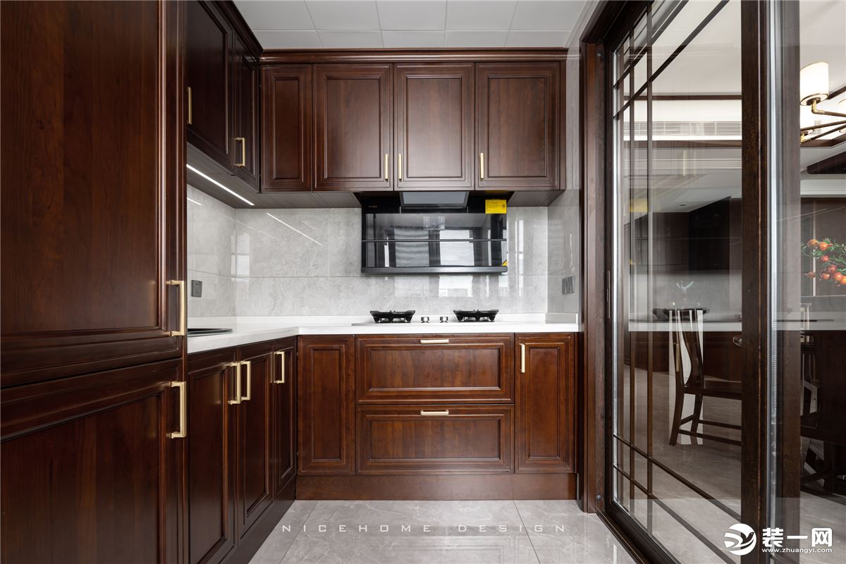 宁波苏园158方新中式风格 厨房设计