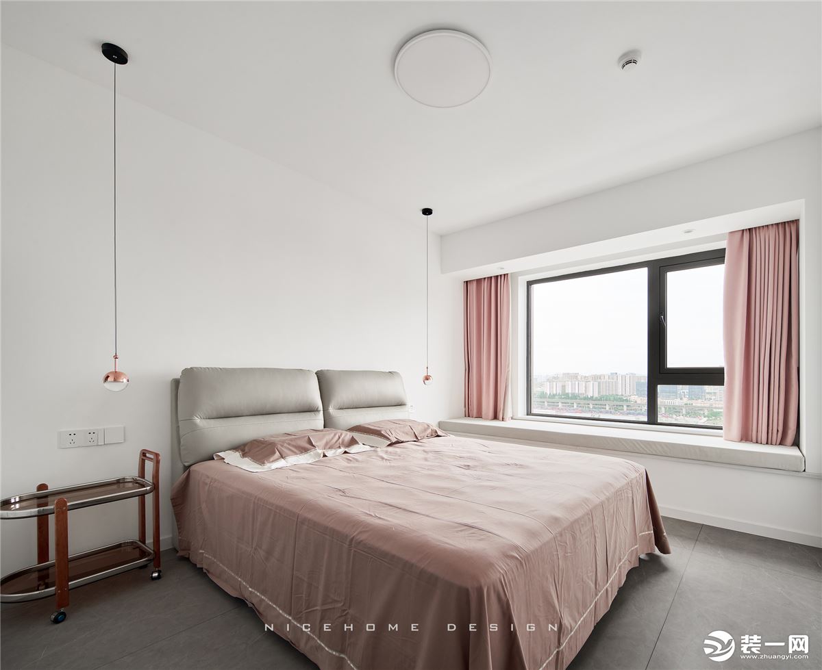 杭州 臻蓝府 93方现代日式风格 卧室设计