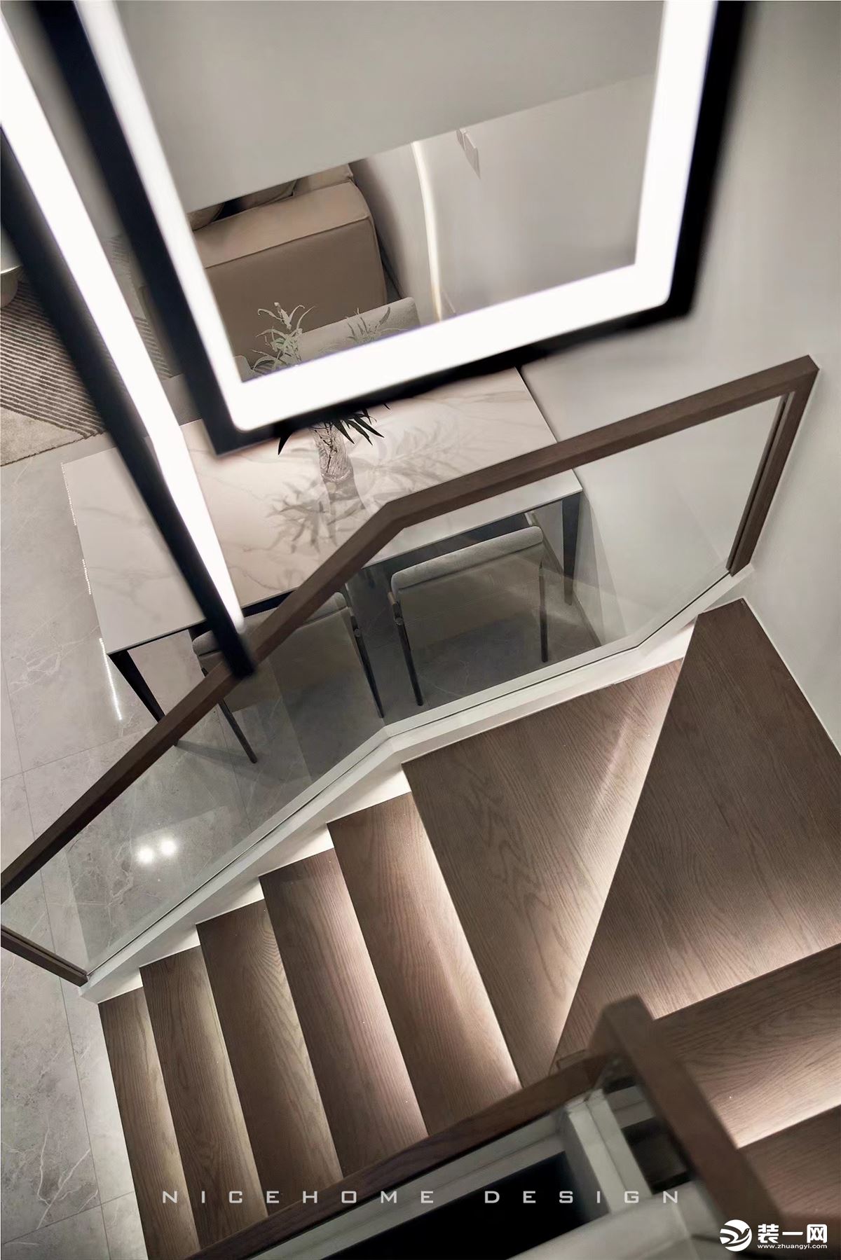 杭州 保利東灣150方現代簡約風格 樓梯設計