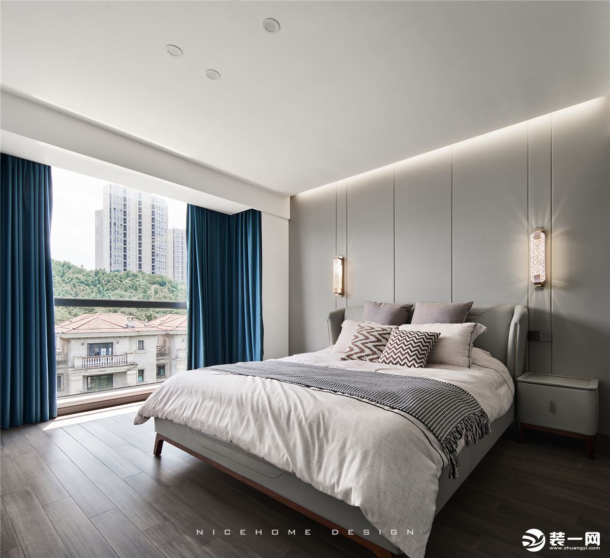 杭州青枫墅园280方现代风格 卧室设计