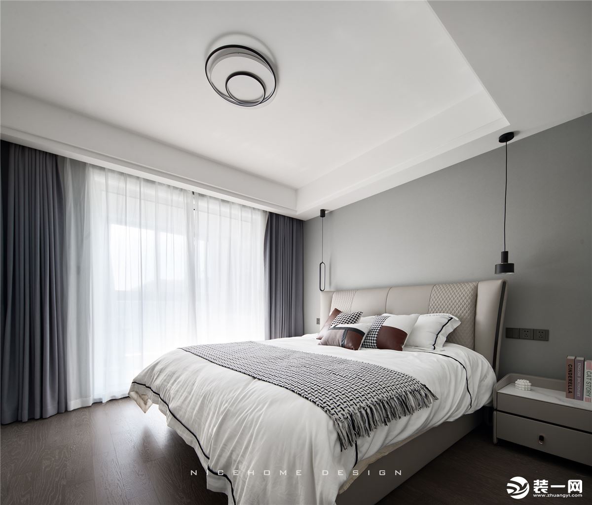 杭州湖滨外滩110方现代简约风格 卧室