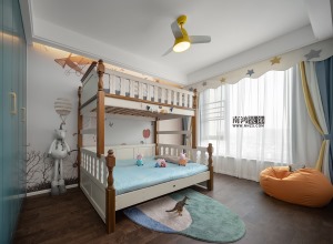 宁波银亿东岸198方现代轻奢风格儿童房设计