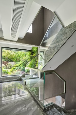 杭州公馆300方现代风格别墅 楼梯设计