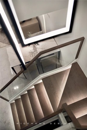 杭州 保利东湾150方现代简约风格 楼梯设计