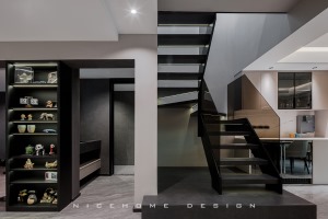 杭州倾城之恋216方复式现代意式风格 楼梯设计