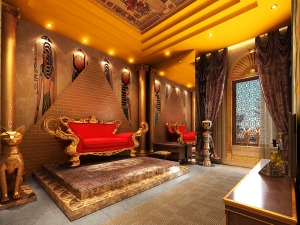 埃及主题酒店设计\古埃及风格室内设计