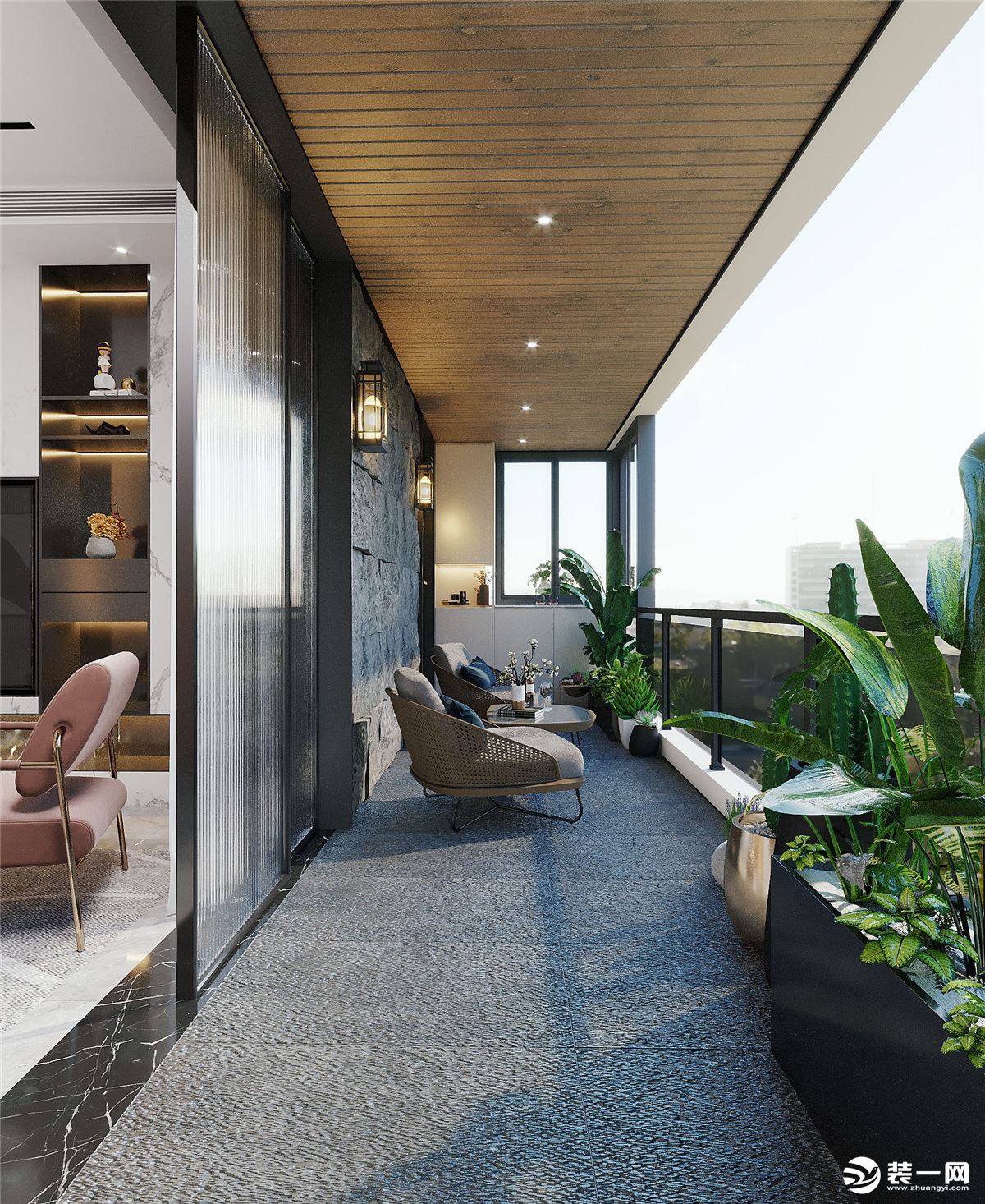 阳台通过设计可以将 空间利用起来，打造休闲区，可以提升生活品质。