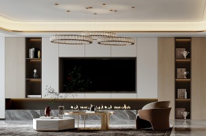 客厅，放式的空间布局，通铺的瓷砖，合理舒适的生活动线。