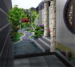 乾和苑650㎡别墅园林设计中式风格装修